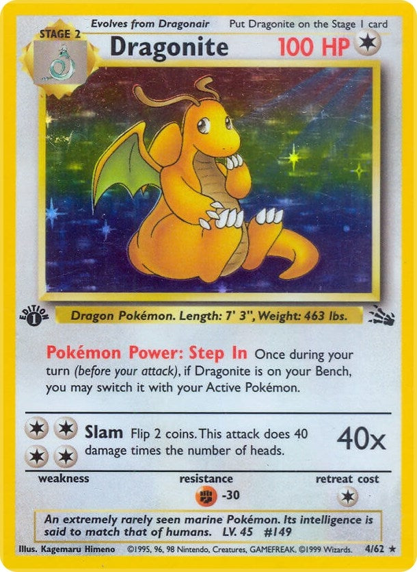 Image for Dragonite (4) (04/62) (Fossil) - Pokemon