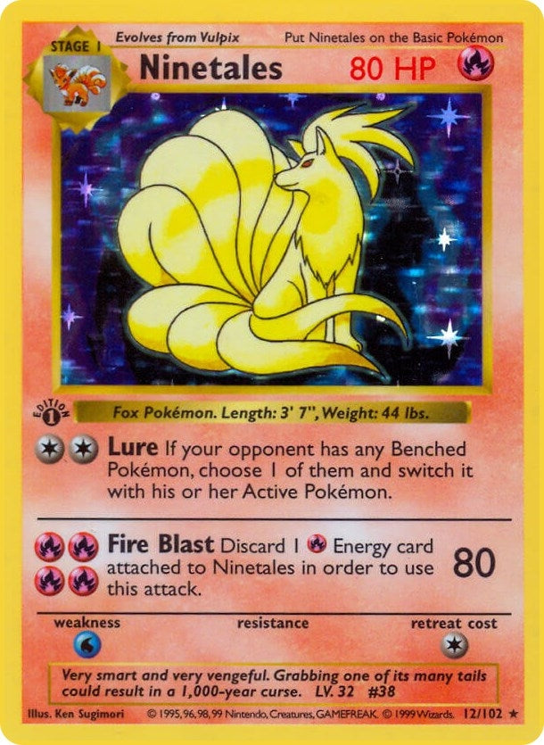 Image for Ninetales (012/102) (Base Set (Shadowless)) - Pokemon