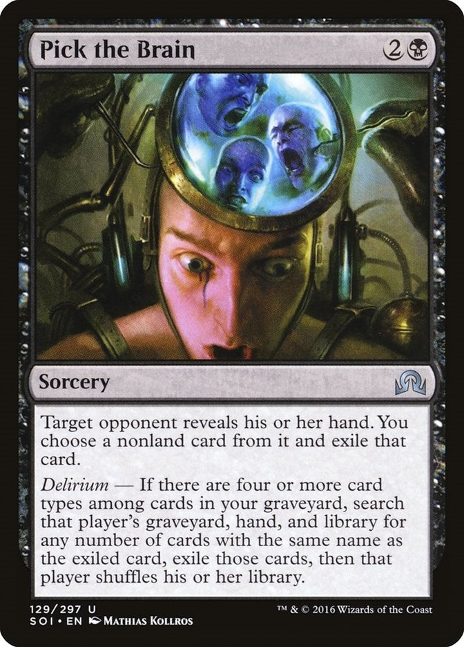 Image for Pick the Brain (129) (Foil) (Shadows over Innistrad) (SOI) - Magic: The Gathering