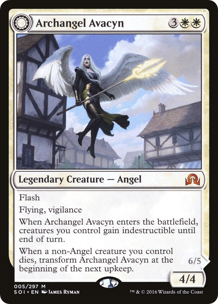 Image for Archangel Avacyn (5) (Foil) (Shadows over Innistrad) (SOI) - Magic: The Gathering