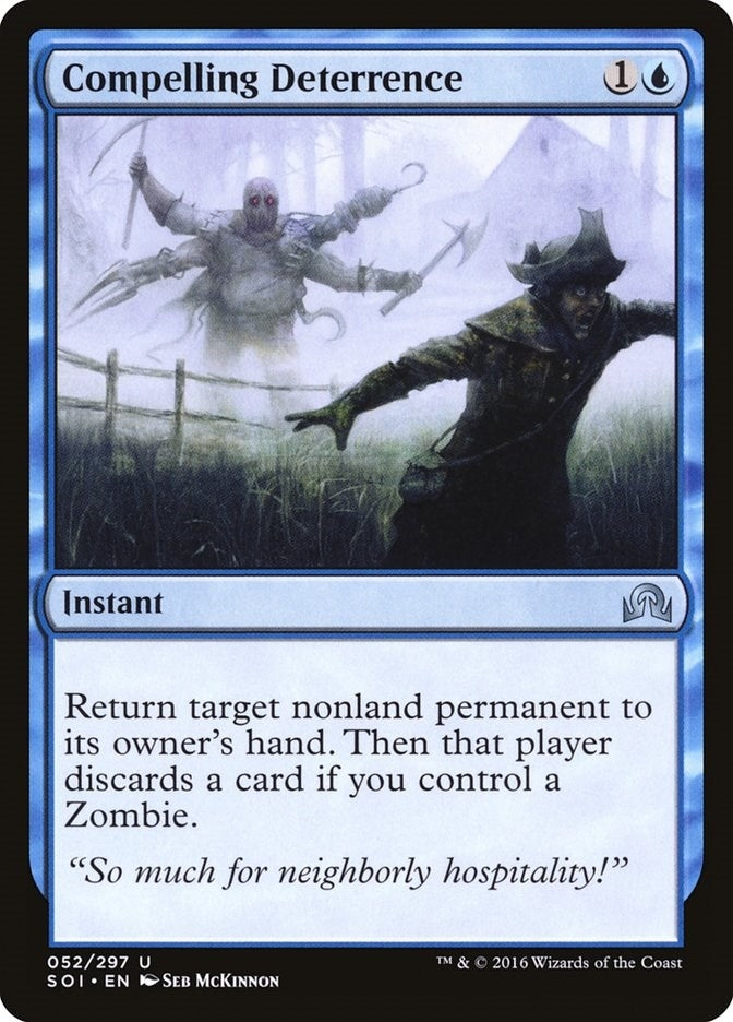 Image for Compelling Deterrence (52) (Shadows over Innistrad) (SOI) - Magic: The Gathering