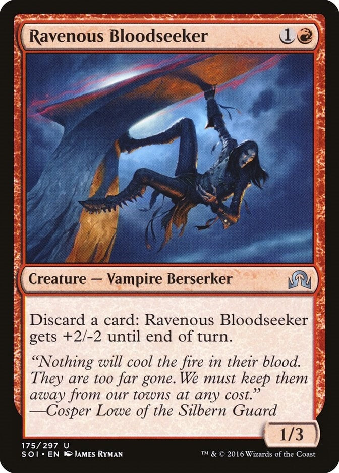 Image for Ravenous Bloodseeker (175) (Foil) (Shadows over Innistrad) (SOI) - Magic: The Gathering