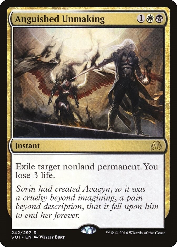 Image for Anguished Unmaking (242) (Foil) (Shadows over Innistrad) (SOI) - Magic: The Gathering