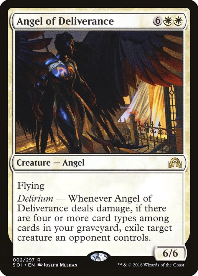 Image for Angel of Deliverance (2) (Foil) (Shadows over Innistrad) (SOI) - Magic: The Gathering