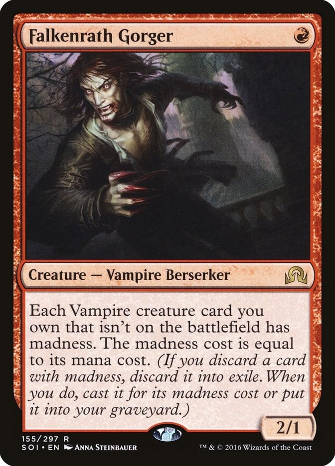 Image for Falkenrath Gorger (155) (Shadows over Innistrad) (SOI) - Magic: The Gathering