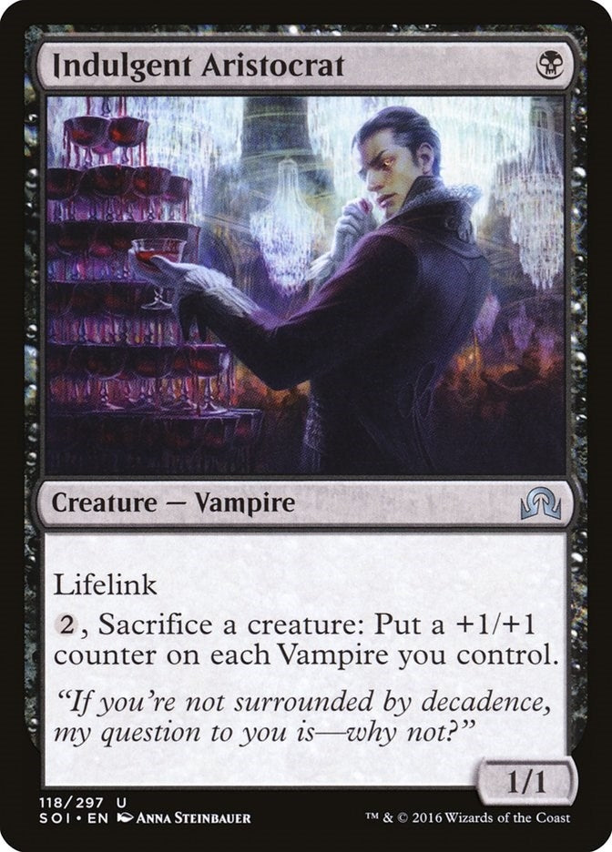 Image for Indulgent Aristocrat (118) (Shadows over Innistrad) (SOI) - Magic: The Gathering