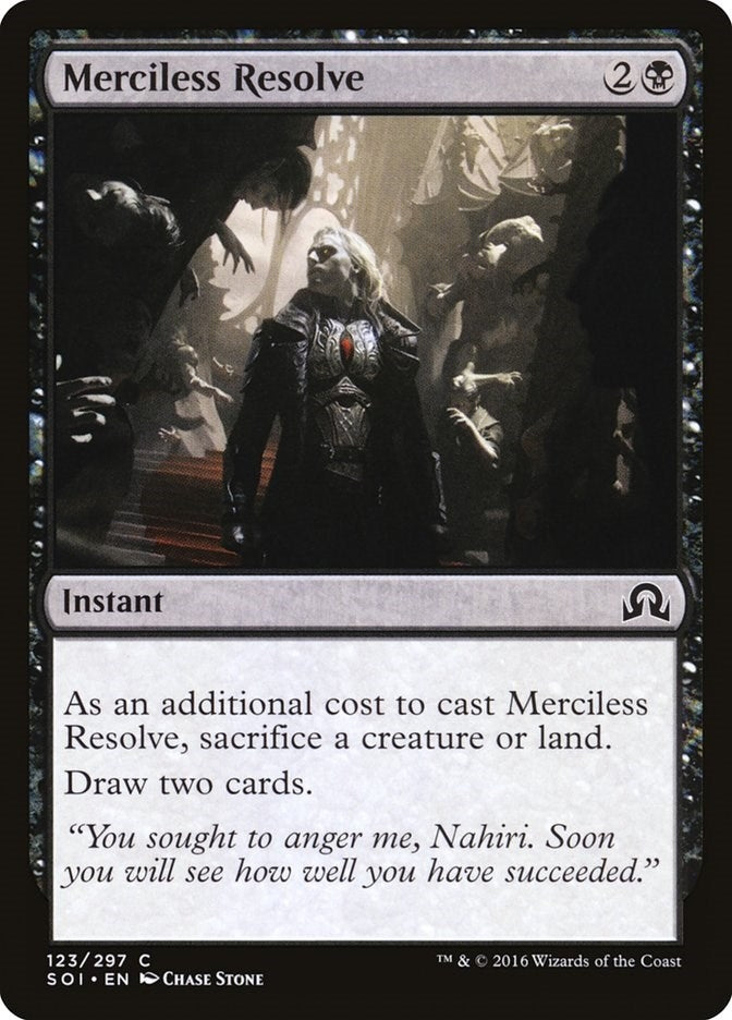 Image for Merciless Resolve (123) (Foil) (Shadows over Innistrad) (SOI) - Magic: The Gathering