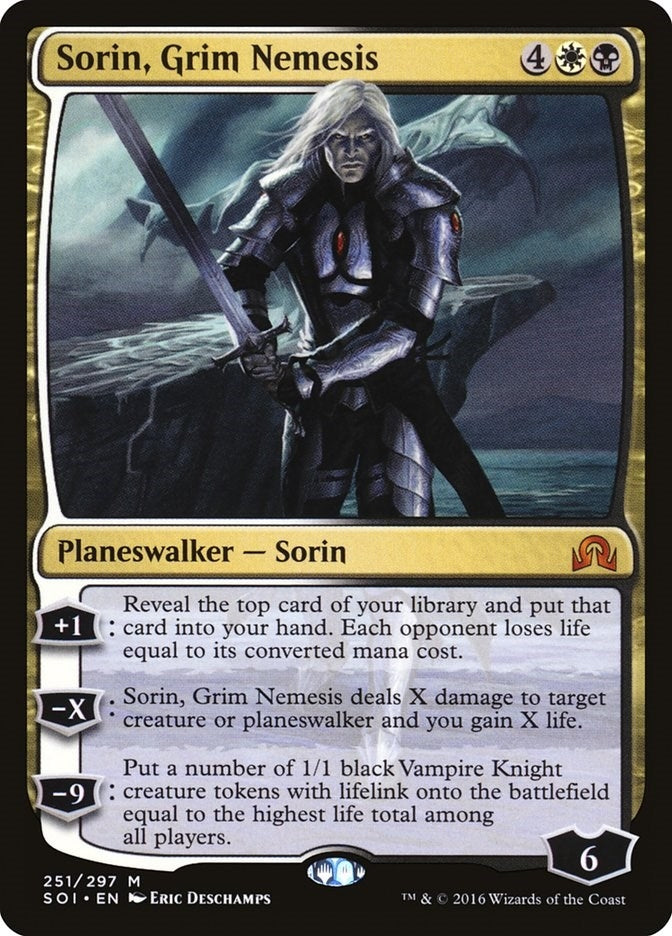 Image for Sorin, Grim Nemesis (251) (Shadows over Innistrad) (SOI) - Magic: The Gathering