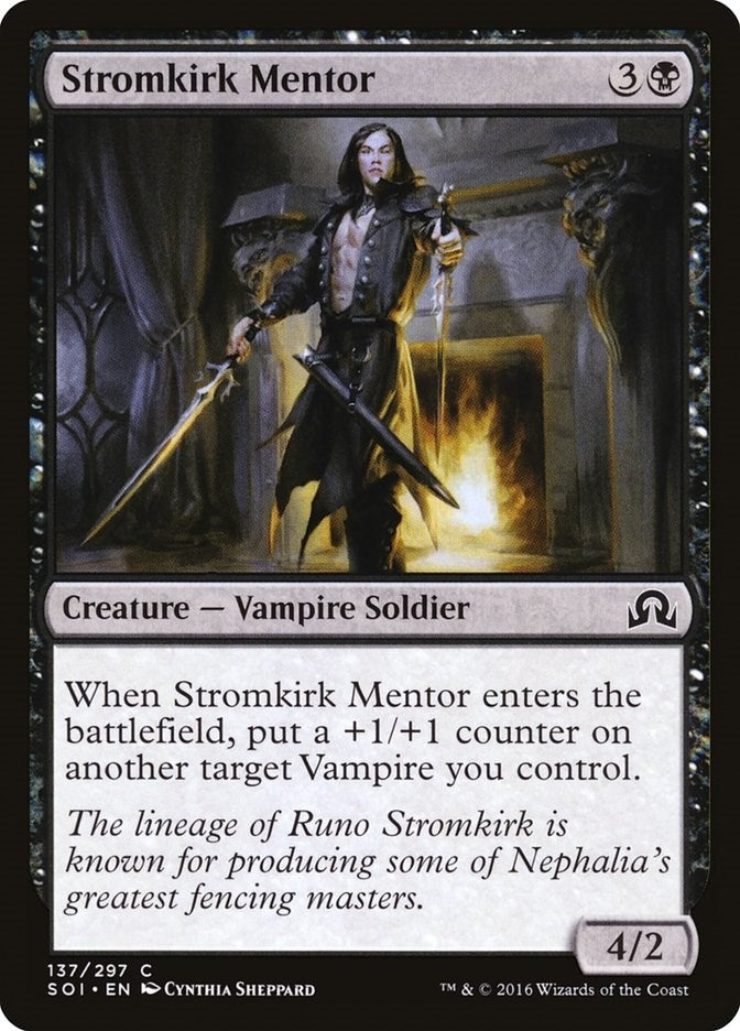 Image for Stromkirk Mentor (137) (Foil) (Shadows over Innistrad) (SOI) - Magic: The Gathering
