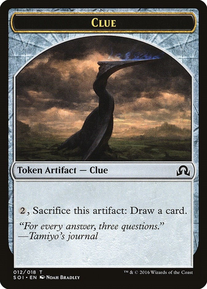 Image for Clue Token (012) (12) (Shadows over Innistrad) (SOI) - Magic: The Gathering