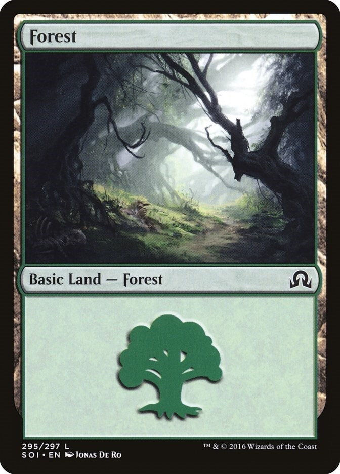 Image for Forest (295) (295) (Foil) (Shadows over Innistrad) (SOI) - Magic: The Gathering