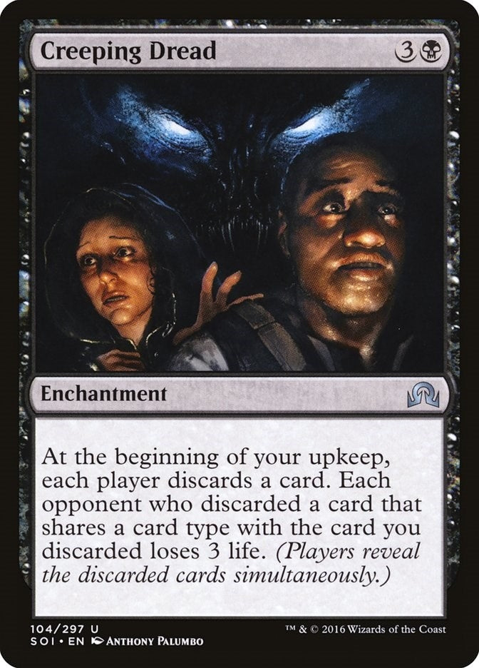 Image for Creeping Dread (104) (Foil) (Shadows over Innistrad) (SOI) - Magic: The Gathering