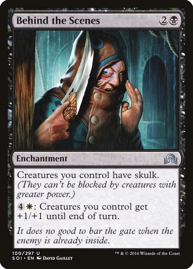 Image for Behind the Scenes (100) (Foil) (Shadows over Innistrad) (SOI) - Magic: The Gathering