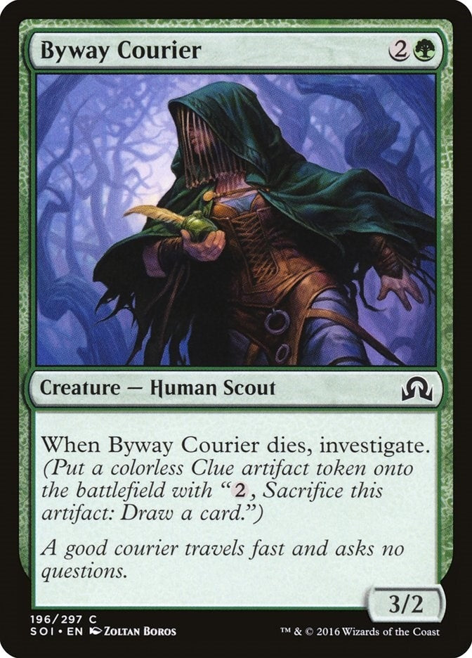 Image for Byway Courier (196) (Shadows over Innistrad) (SOI) - Magic: The Gathering
