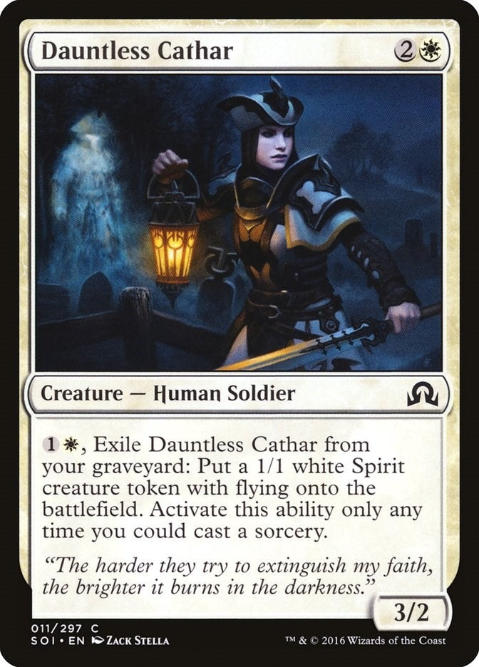 Image for Dauntless Cathar (11) (Shadows over Innistrad) (SOI) - Magic: The Gathering