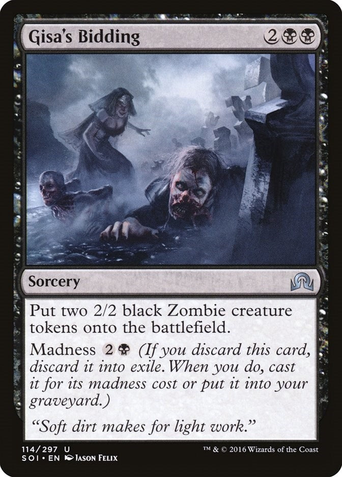 Image for Gisa's Bidding (114) (Foil) (Shadows over Innistrad) (SOI) - Magic: The Gathering