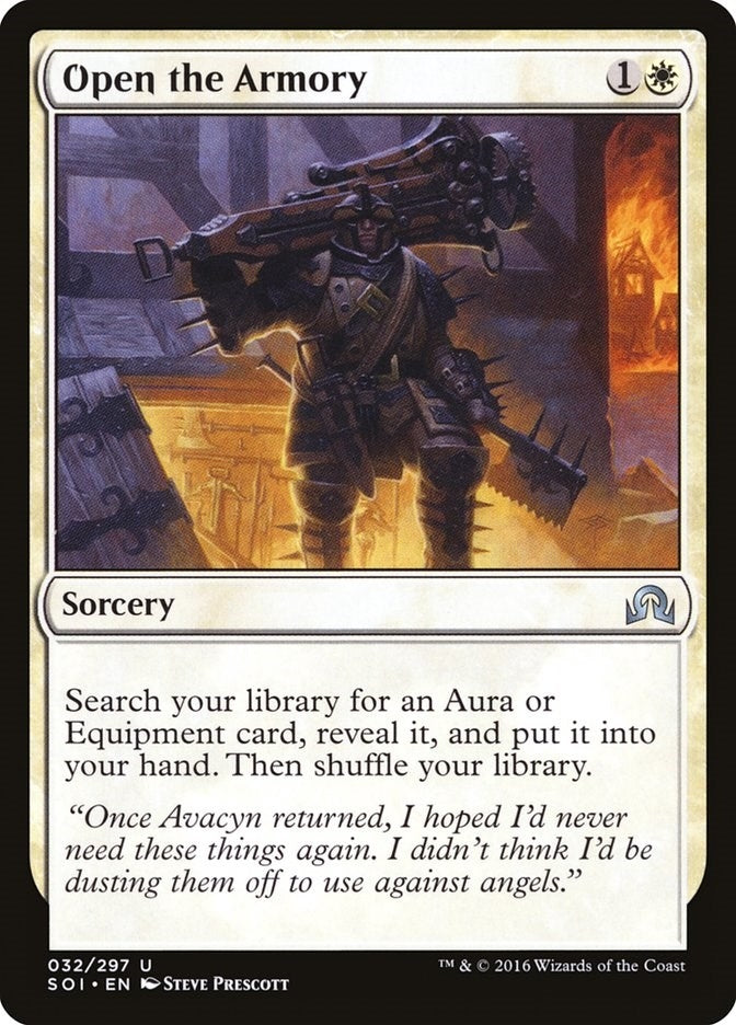 Image for Open the Armory (32) (Shadows over Innistrad) (SOI) - Magic: The Gathering