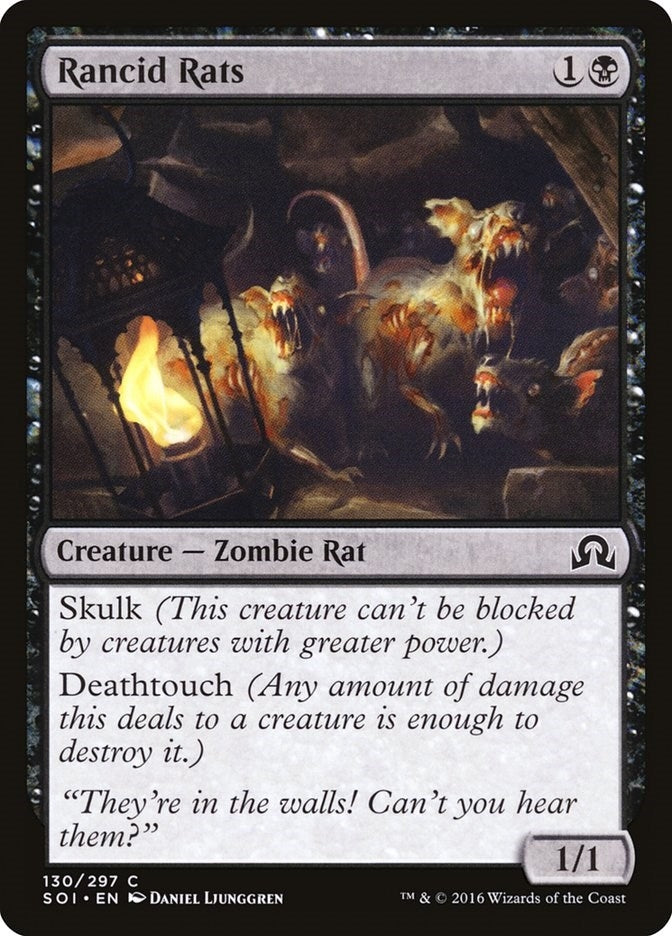 Image for Rancid Rats (130) (Shadows over Innistrad) (SOI) - Magic: The Gathering