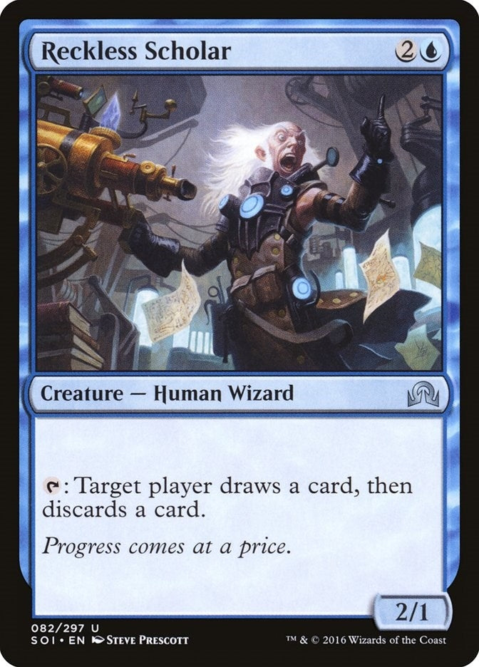 Image for Reckless Scholar (82) (Foil) (Shadows over Innistrad) (SOI) - Magic: The Gathering