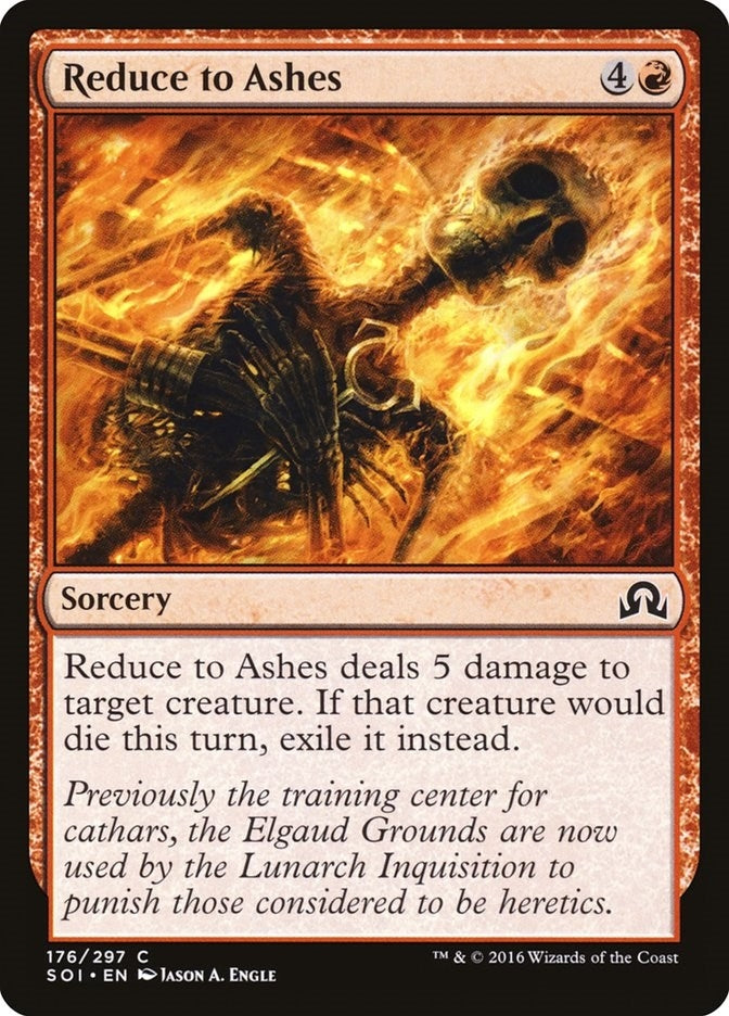 Image for Reduce to Ashes (176) (Shadows over Innistrad) (SOI) - Magic: The Gathering