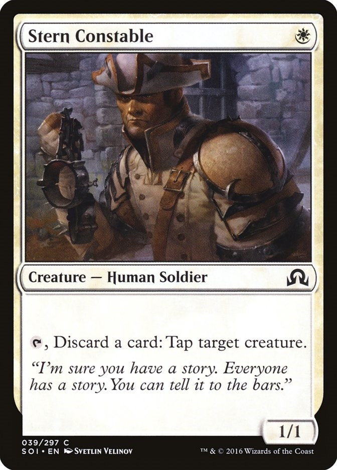 Image for Stern Constable (39) (Shadows over Innistrad) (SOI) - Magic: The Gathering