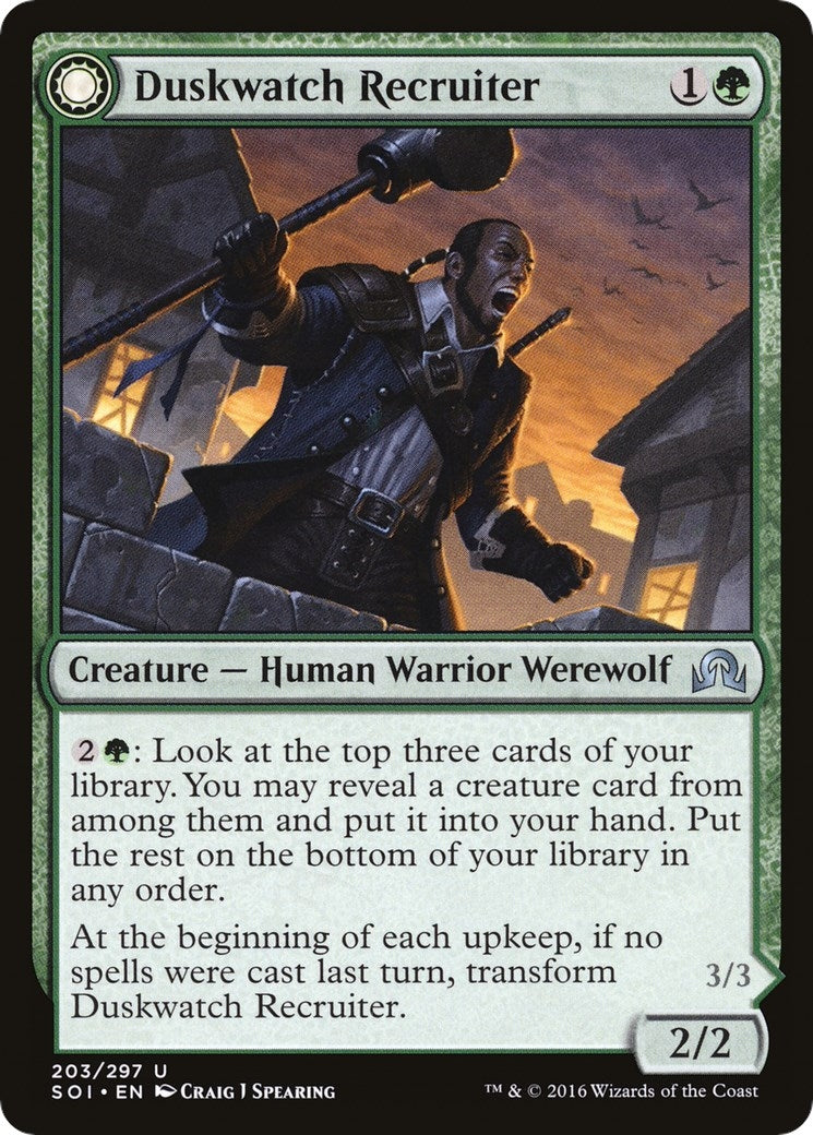 Image for Duskwatch Recruiter (203) (Foil) (Shadows over Innistrad) (SOI) - Magic: The Gathering