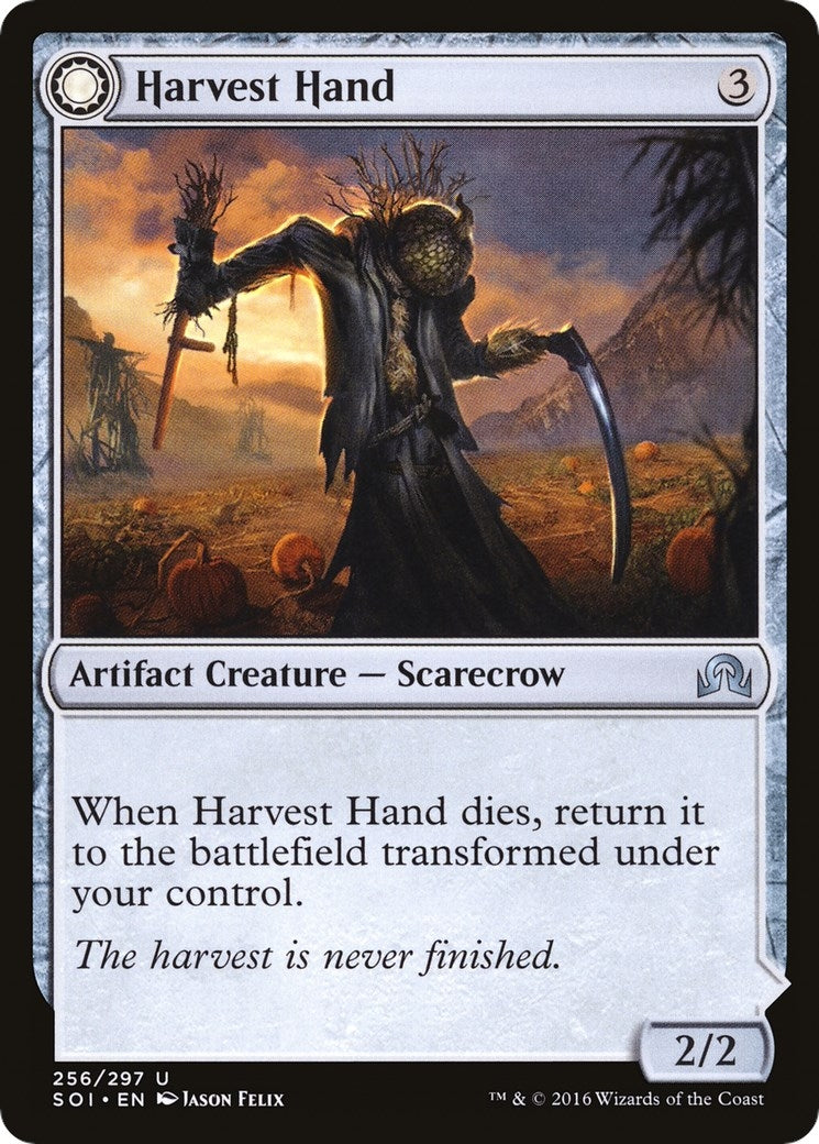 Image for Harvest Hand (256) (Foil) (Shadows over Innistrad) (SOI) - Magic: The Gathering