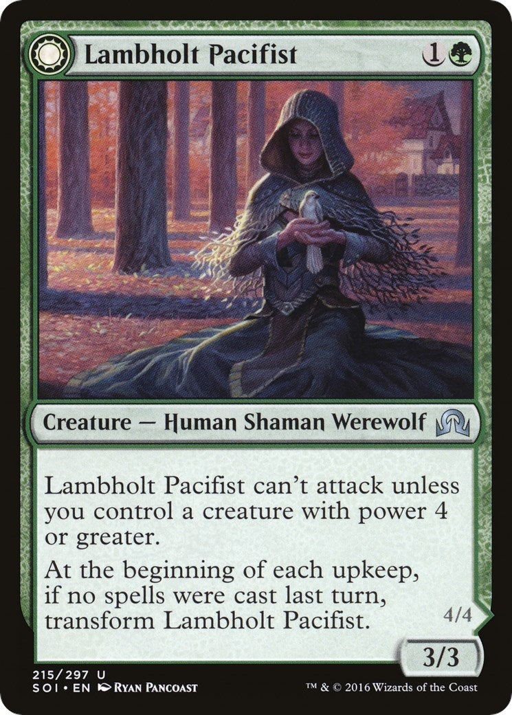 Image for Lambholt Pacifist (215) (Shadows over Innistrad) (SOI) - Magic: The Gathering