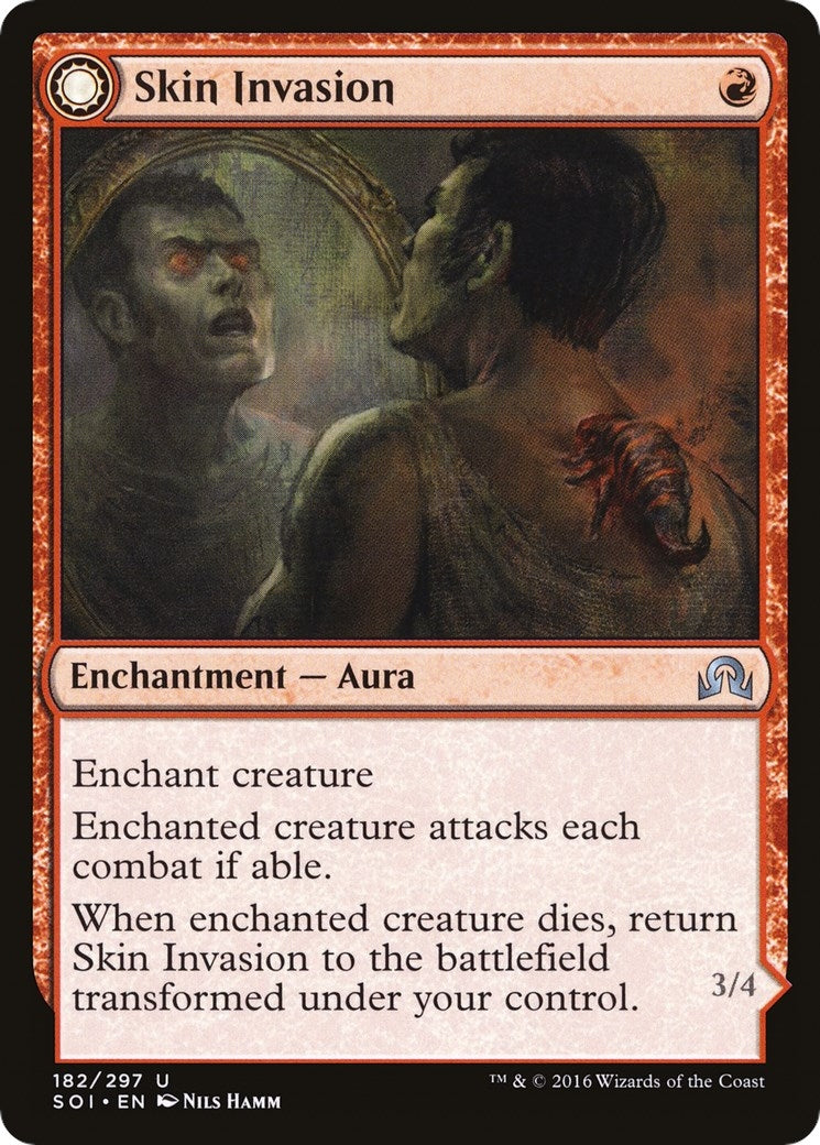 Image for Skin Invasion (182) (Foil) (Shadows over Innistrad) (SOI) - Magic: The Gathering