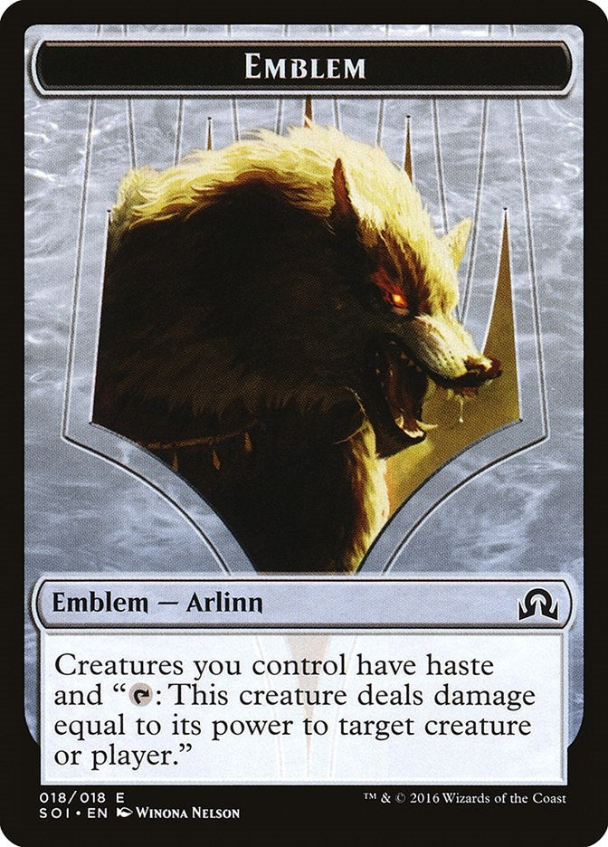 Image for Emblem - Arlinn Kord (18) (Shadows over Innistrad) (SOI) - Magic: The Gathering