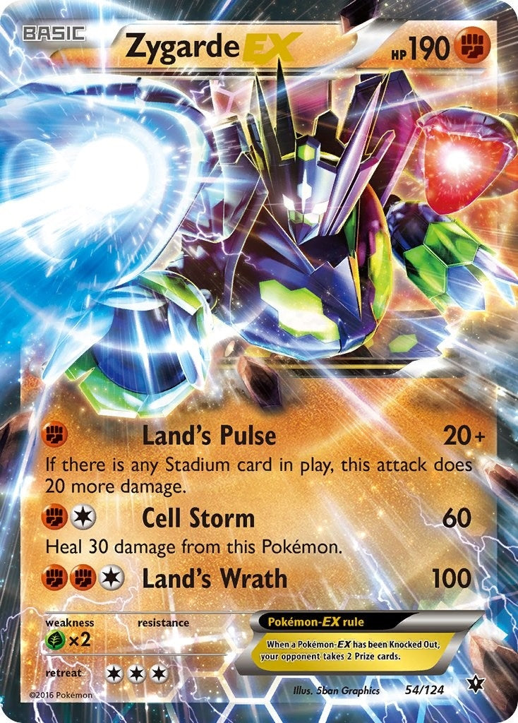 Image for Zygarde EX (54/124) (XY - Fates Collide) - Pokemon