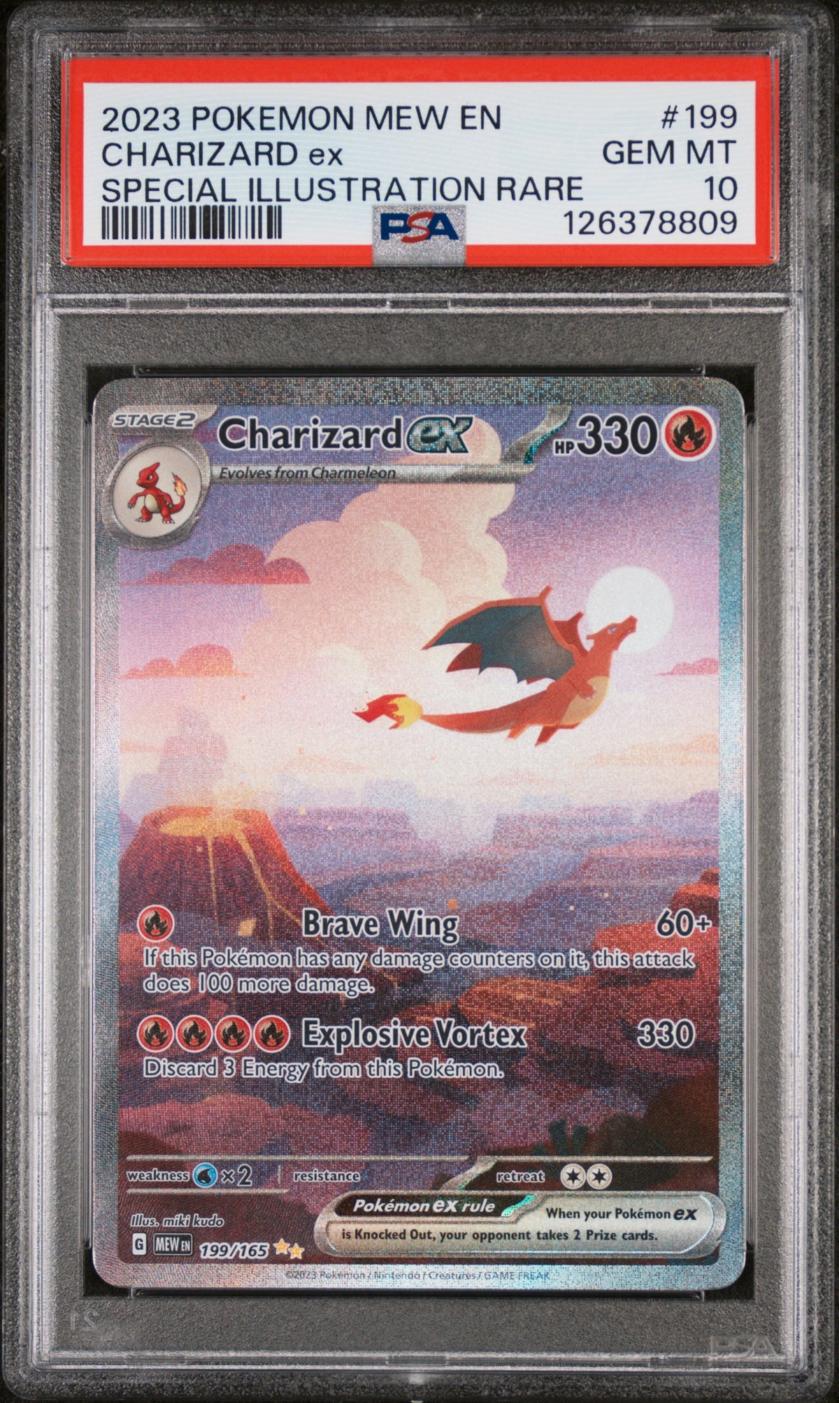 CHARIZARD ex SPECIAL ULLUSTRATION RARE 2023 POKEMON 151 PSA 10