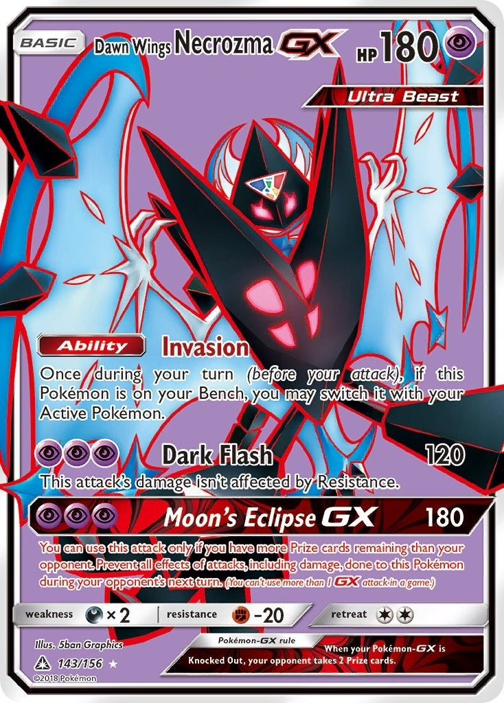 Image for Dawn Wings Necrozma GX (Full Art) (143/156) (SM - Ultra Prism) - Pokemon