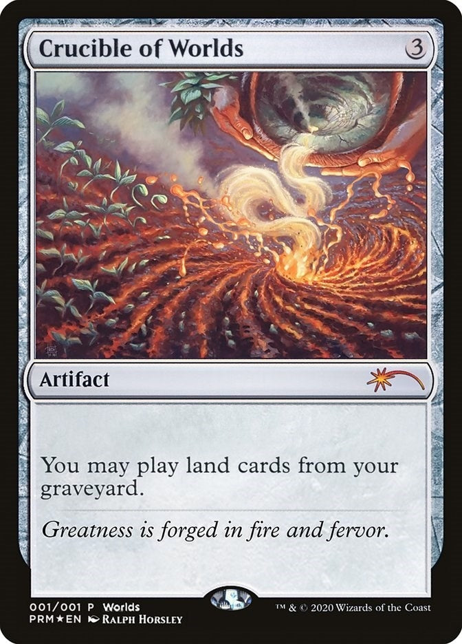 Image for Crucible of Worlds (1) (Foil) (Unique and Miscellaneous Promos) (UMP) - Magic: The Gathering