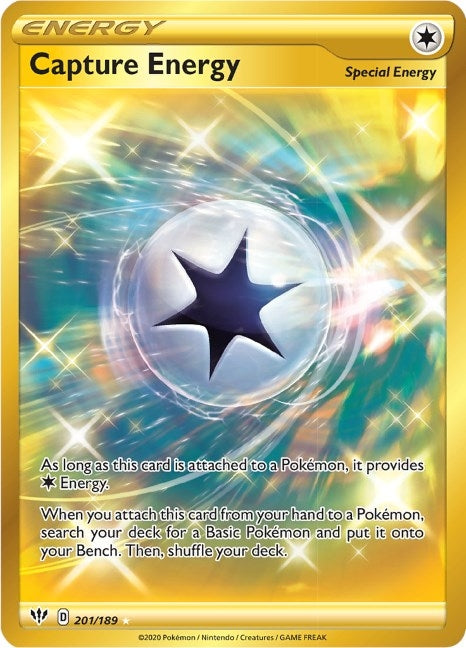 Capture Energy (Secret) (201/189) (SWSH03: Darkness Ablaze)