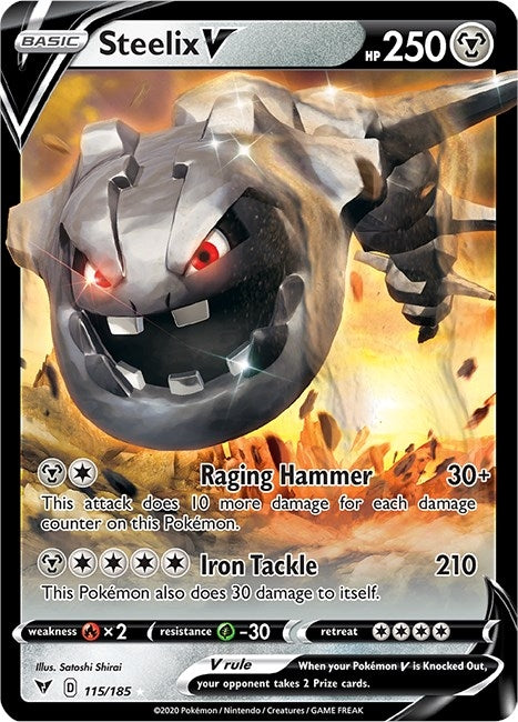 Image for Steelix V (115/185) (SWSH04: Vivid Voltage) - Pokemon