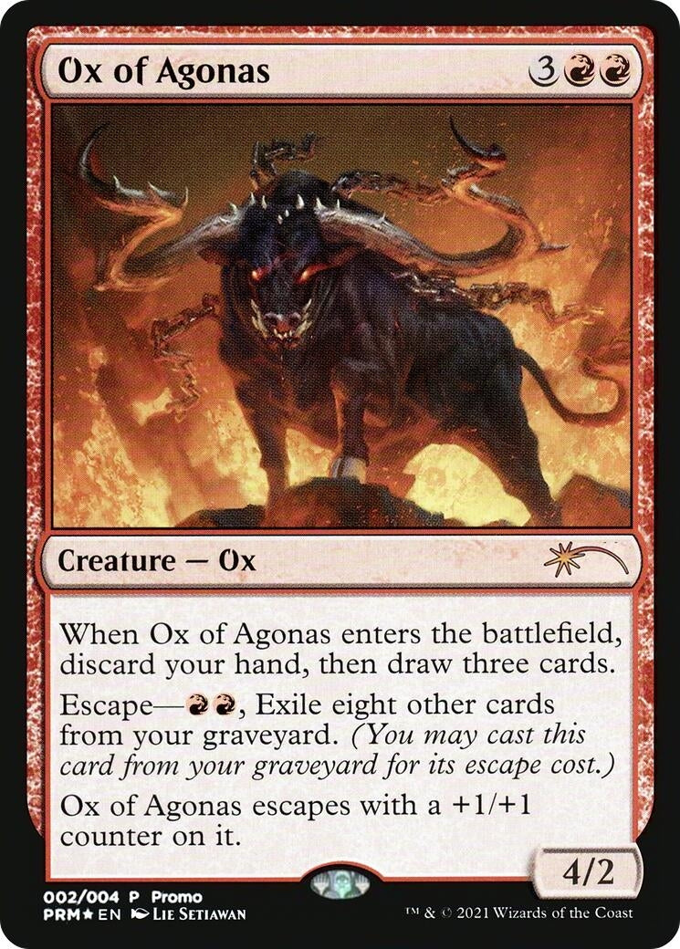 Image for Ox of Agonas (2) (Foil) (Unique and Miscellaneous Promos) (UMP) - Magic: The Gathering