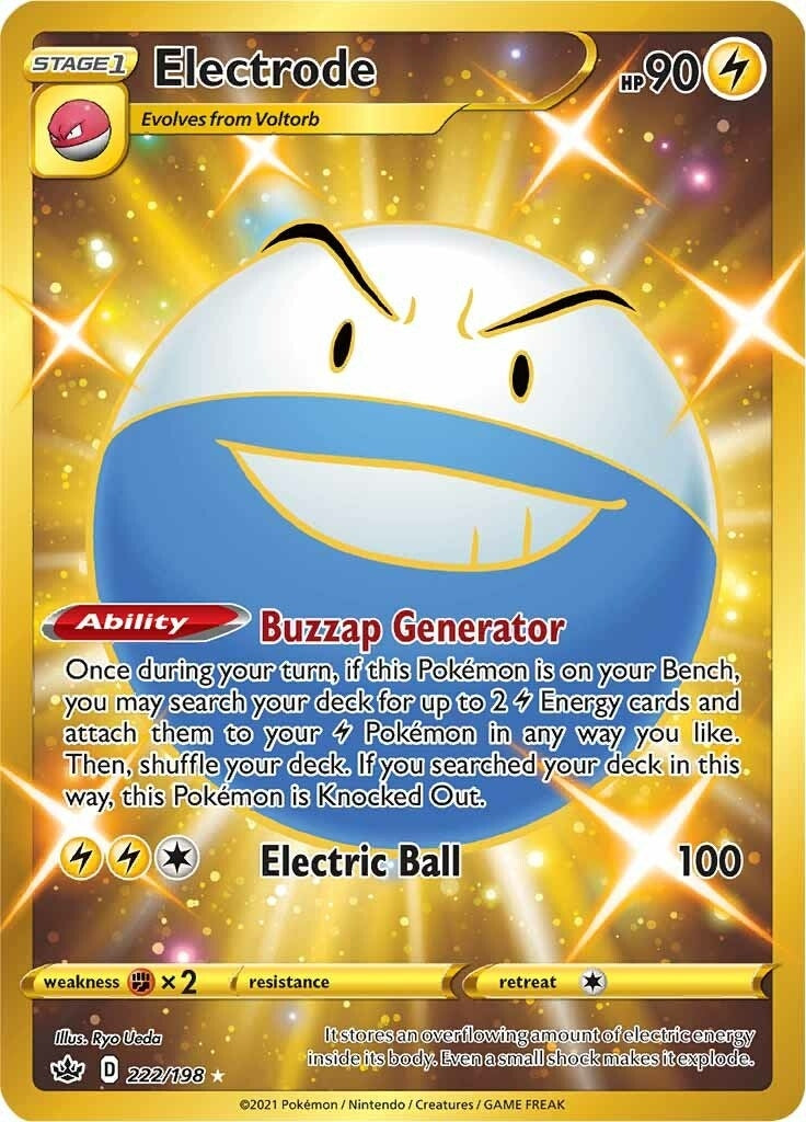 Electrode (Secret) (222/198) (SWSH06: Chilling Reign)