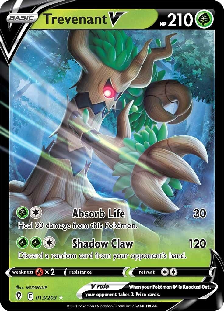 Image for Trevenant V (013/203) (SWSH07: Evolving Skies) - Pokemon