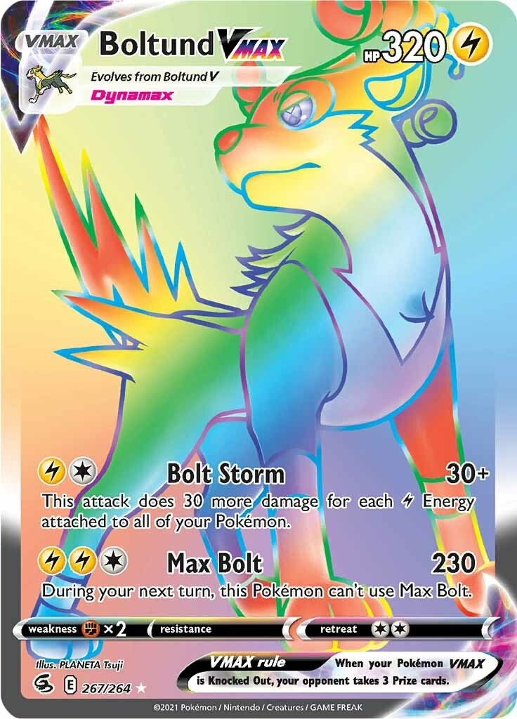 Image for Boltund VMAX (Secret) (267/264) (SWSH08: Fusion Strike) - Pokemon