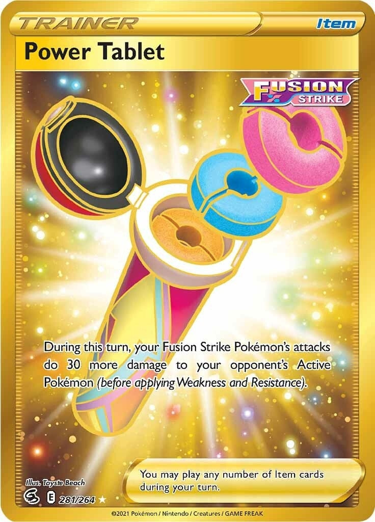 Image for Power Tablet (Secret) (281/264) (SWSH08: Fusion Strike) - Pokemon