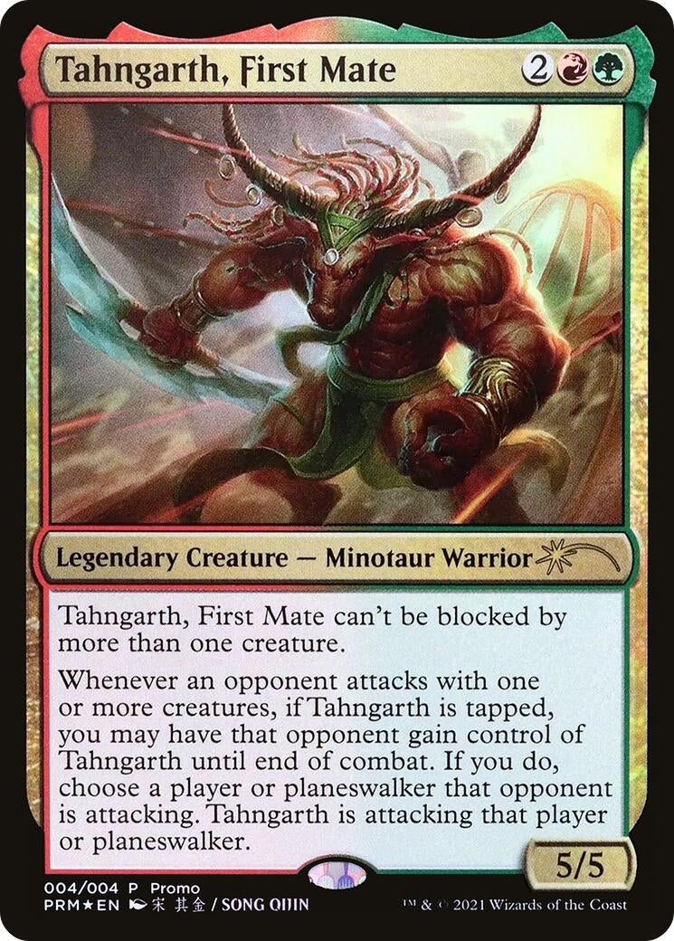 Image for Tahngarth, First Mate (4) (Foil) (Unique and Miscellaneous Promos) (UMP) - Magic: The Gathering