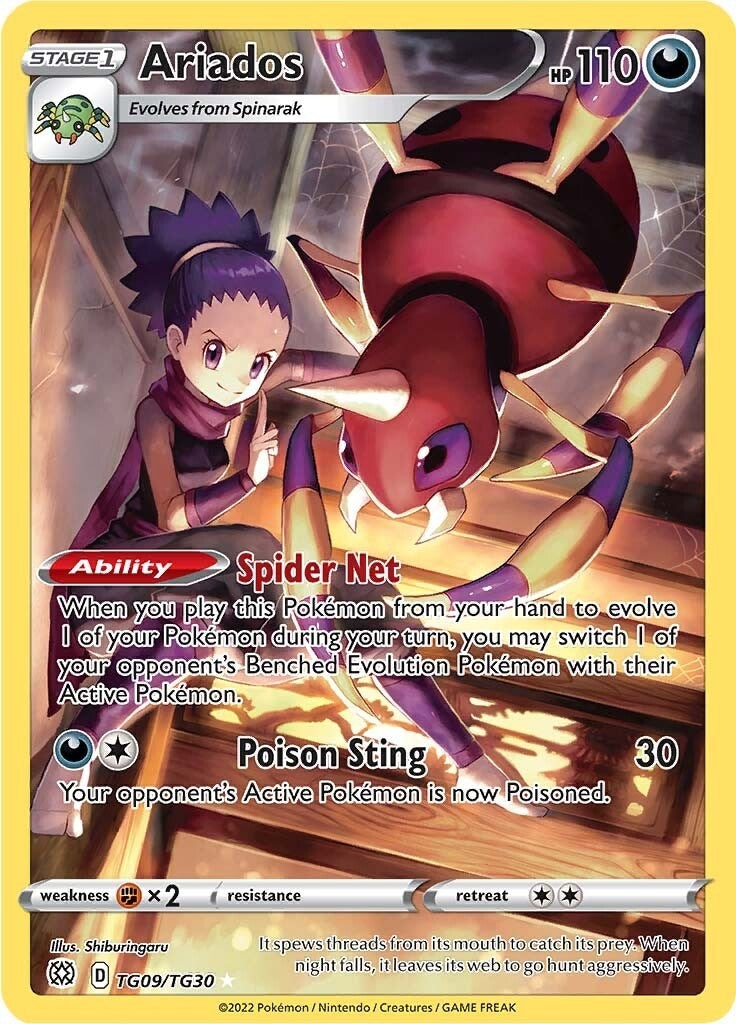 Image for Ariados (TG09/TG30) (SWSH09: Brilliant Stars Trainer Gallery) - Pokemon