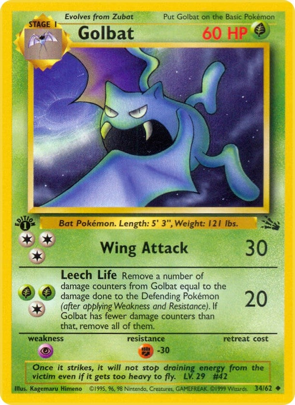 Image for Golbat (34/62) (Fossil) - Pokemon