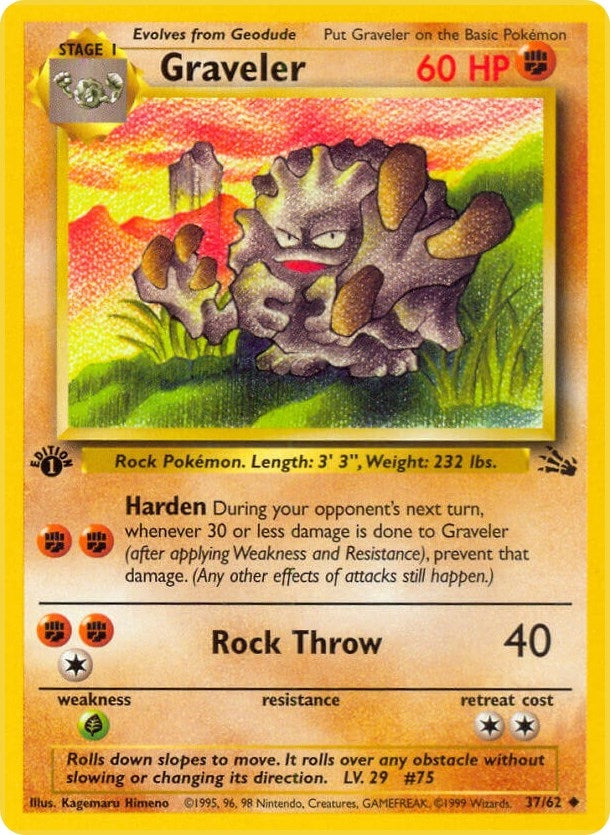 Image for Graveler (37/62) (Fossil) - Pokemon