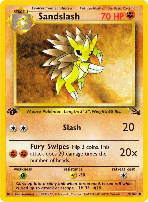 Image for Sandslash (41/62) (Fossil) - Pokemon