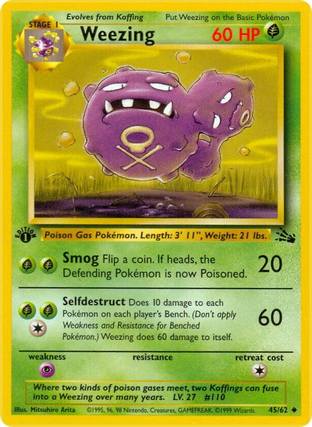 Image for Weezing (45/62) (Fossil) - Pokemon