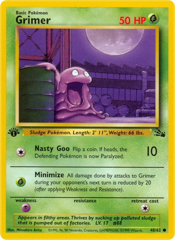 Image for Grimer (48/62) (Fossil) - Pokemon