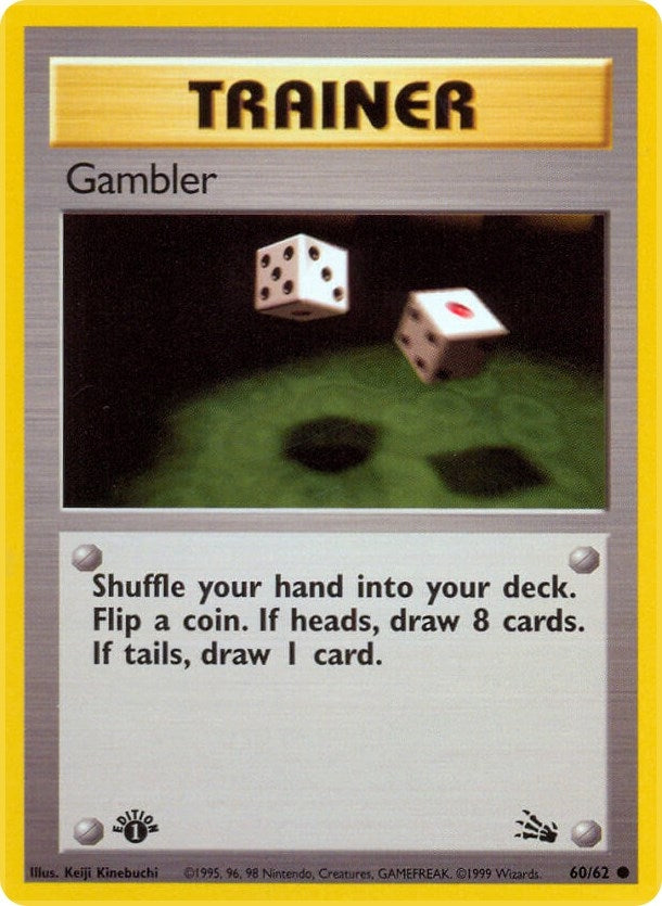 Image for Gambler (60/62) (Fossil) - Pokemon