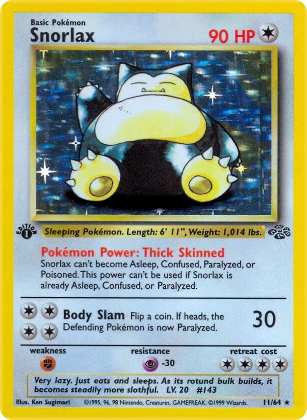 Image for Snorlax (11) (11/64) (Jungle) - Pokemon